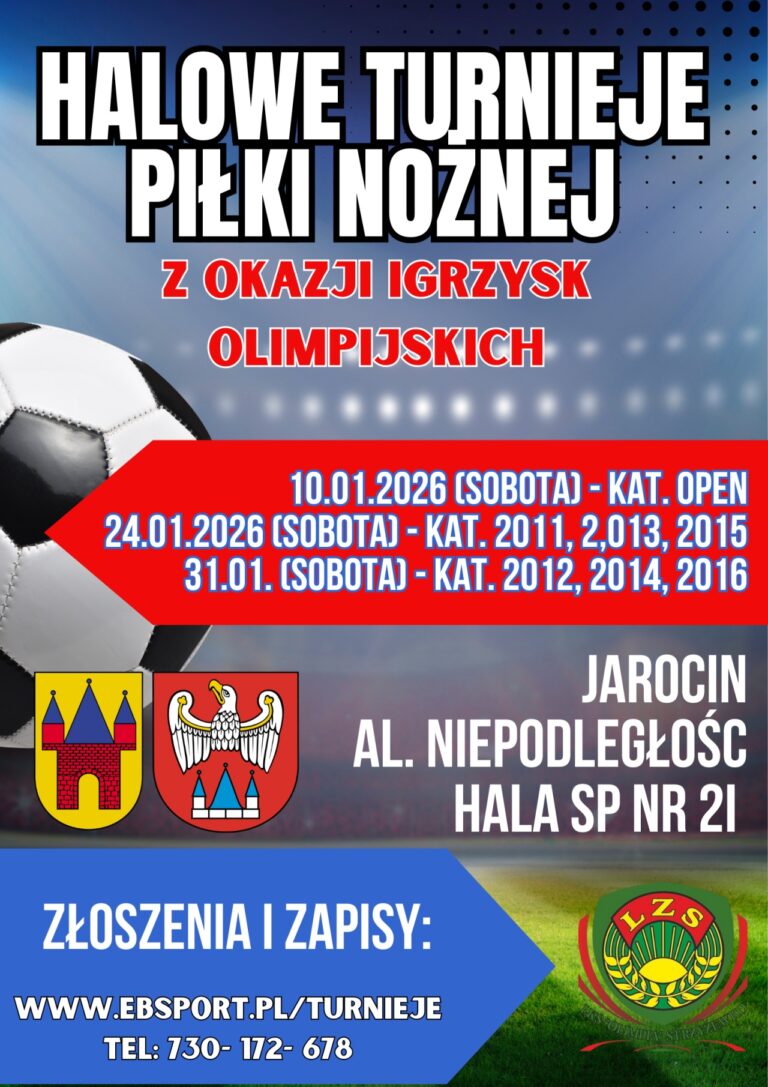 10.01.2026 HALOWE TURNIEJE PIŁKI NOŻNEJ OPEN Z OKAZJI IGRZYSK OLIMPIJSKICH