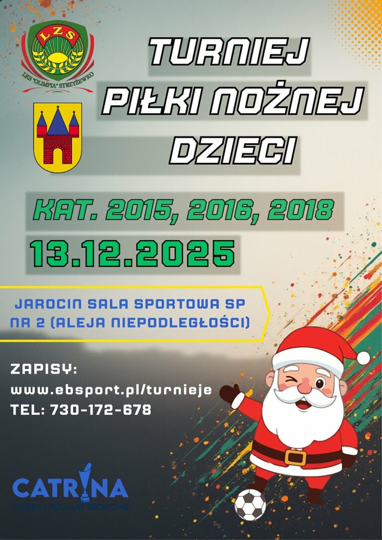 HALOWY TURNIEJ PIŁKI NOŻNEJ DZIECI JAROCIN