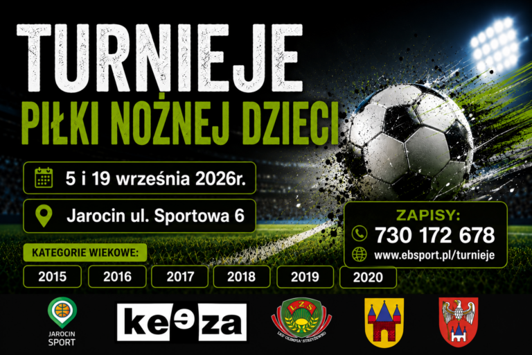 05 i 19.09.2026 TURNIEJ PIŁKI NOŻNEJ DZIECI JAROCIN